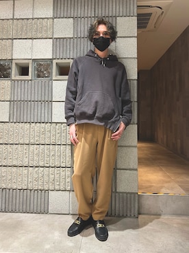「DISCUS（ディスカス）のアイテム」を使った、nnnaosさん（メンズ・171cm）の冬コーディネート