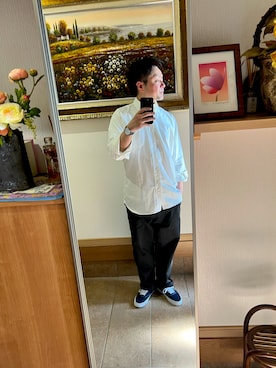 「BROOKS BROTHERS（ブルックスブラザーズ）のアイテム（シャツ/ブラウス、ホワイト系）」を使った、taishi830420さん（メンズ）の春コーディネート