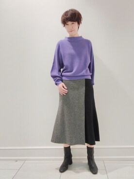「配色」｜「アイテム（その他）」を使った、ささきんさん（レディース・164cm）の秋コーディネート