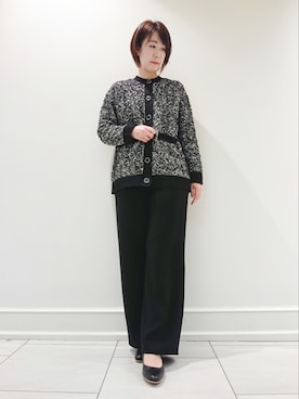 「大人シンプル」｜「アイテム（その他）」を使った、ささきんさん（レディース・164cm）の冬コーディネート