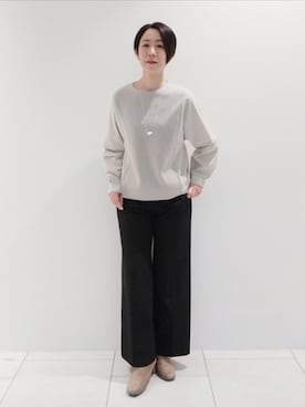 「インディヴィ」｜「アイテム（アクセサリー）」を使った、ささきんさん（レディース・164cm）の秋コーディネート