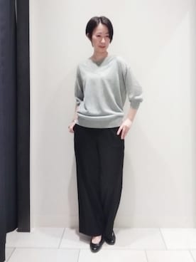 「ラメ」｜「アイテム（その他）」を使った、ささきんさん（レディース・164cm）の春コーディネート