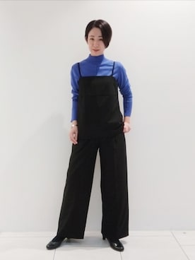 「インディヴィ」｜「アイテム（タンクトップ）」を使った、ささきんさん（レディース・164cm）の秋コーディネート
