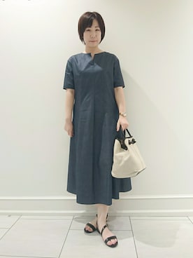 「ＵＶカット」｜「アイテム（その他）」を使った、ささきんさん（レディース・164cm）の春コーディネート