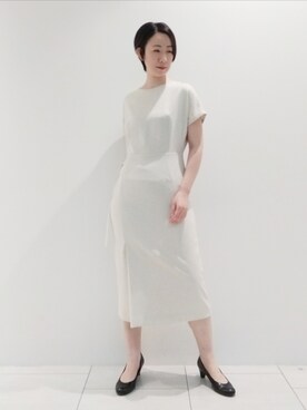 「インディヴィ」｜「アイテム（ワンピース）」を使った、ささきんさん（レディース・164cm）の夏コーディネート