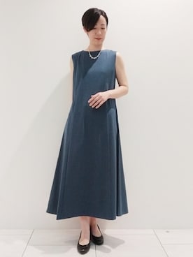 「インディヴィ」｜「アイテム（ワンピース）」を使った、ささきんさん（レディース・164cm）の夏コーディネート
