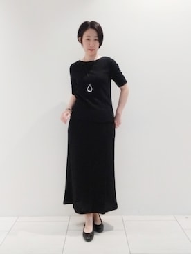 「インディヴィ」｜「アイテム（Tシャツ/カットソー）」を使った、ささきんさん（レディース・164cm）の春コーディネート