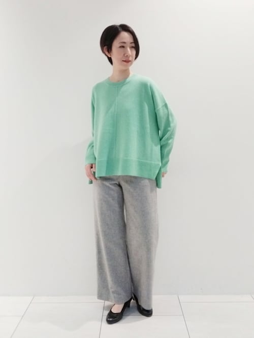 セール】【カシミヤ混/洗える/リラックス】ワイドシルエット セール】【カシミヤ混/洗える/リラックス】ワイドシルエット