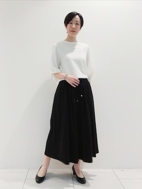 「スカーチョ」｜「アイテム（その他）」を使った、ささきんさん（レディース・164cm）の夏コーディネート