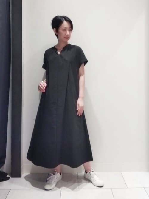 INDIVI【通気性◎撥水／UV／接触冷感】アクティブワンピース　ベルト付 通気性◎撥水／UV／接触冷感】アクティブワンピース（ミドル