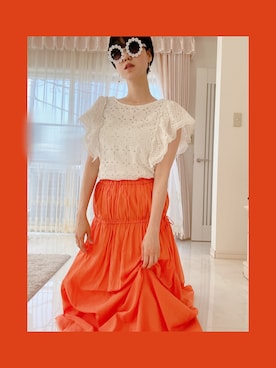 「WILLSELECTION（ウィルセレクション）のアイテム（トップス）」を使った、saaankoさん（レディース・164cm）の夏コーディネート