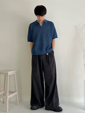 「アイテム（イヤリング）」を使った、kotaさん（メンズ・176cm）の秋コーディネート