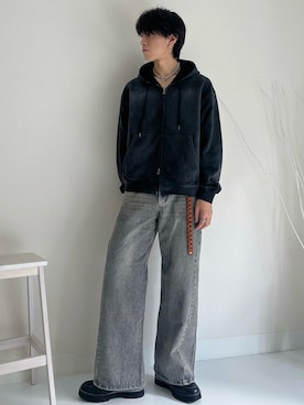 「アイテム（イヤリング）」を使った、kotaさん（メンズ・176cm・20代）の秋コーディネート