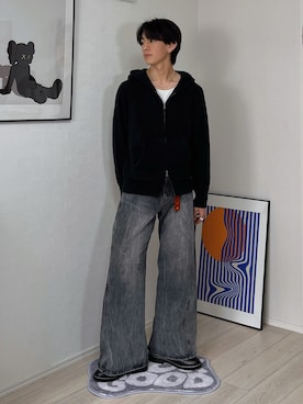 「アイテム（イヤリング）」を使った、kotaさん（メンズ・176cm）の春コーディネート
