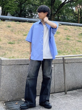 「アイテム（ドレスシューズ）」を使った、kotaさん（メンズ・176cm・20代）の夏コーディネート