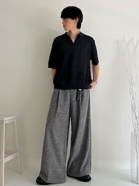 「アイテム（イヤリング）」を使った、kotaさん（メンズ・176cm）の秋コーディネート