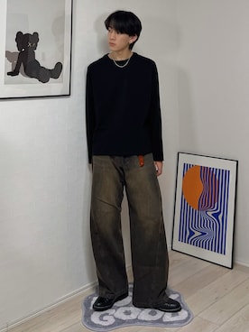 「アイテム（イヤリング）」を使った、kotaさん（メンズ・176cm）の春コーディネート