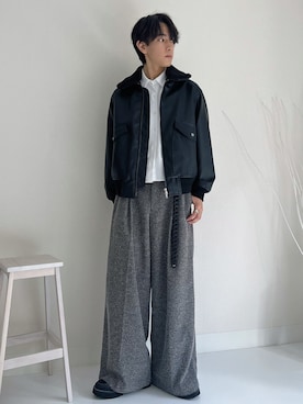 「アイテム（ブルゾン）」を使った、kotaさん（メンズ・176cm）の秋コーディネート