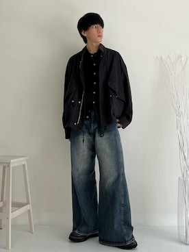 「アイテム（キーケース/キーアクセサリー）」を使った、kotaさん（メンズ・176cm）の秋コーディネート