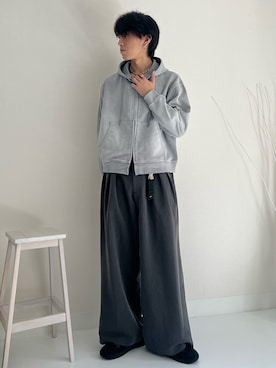 「HARE（ハレ）のアイテム（リング）」を使った、kotaさん（メンズ・176cm）の冬コーディネート
