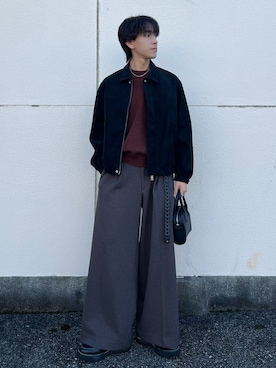 「アイテム（イヤリング）」を使った、kotaさん（メンズ・176cm）の冬コーディネート