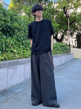 「アイテム（ウォレットチェーン、ブラウン系）」を使った、kotaさん（メンズ・176cm）の夏コーディネート