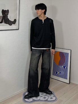 「アイテム（イヤリング）」を使った、kotaさん（メンズ・176cm）の春コーディネート