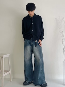 「アイテム（イヤリング）」を使った、kotaさん（メンズ・176cm・20代）の秋コーディネート