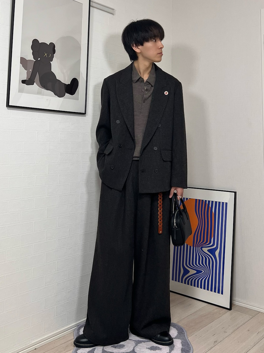 メンズ SINSS Tweed double tailored jacket ツイードダブルテーラード 