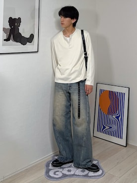 「アイテム（イヤリング）」を使った、kotaさん（メンズ・176cm）の春コーディネート