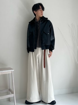 「アイテム（イヤリング）」を使った、kotaさん（メンズ・176cm）の秋コーディネート