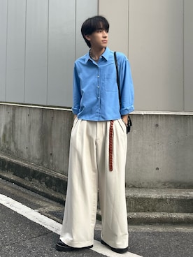 「アイテム（イヤリング）」を使った、kotaさん（メンズ・176cm・20代）の秋コーディネート