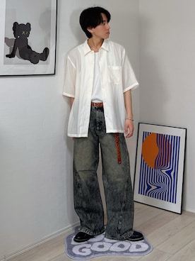 「remer（リメール）のアイテム」を使った、kotaさん（メンズ・176cm）の春コーディネート