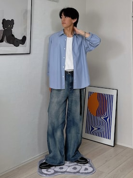 「アイテム（イヤリング）」を使った、kotaさん（メンズ・176cm）の春コーディネート