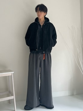 「アイテム（イヤリング）」を使った、kotaさん（メンズ・176cm）の冬コーディネート