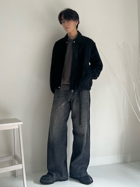 「アイテム（イヤリング）」を使った、kotaさん（メンズ・176cm）の冬コーディネート