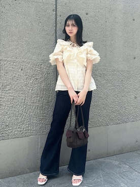 「dazzlin（ダズリン）のアイテム」を使った、aikaさん（レディース・156cm）の夏コーディネート