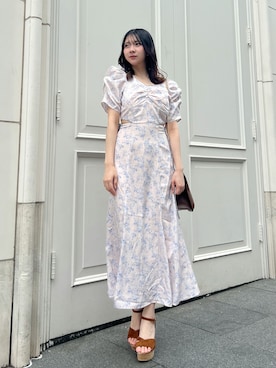 「dazzlin（ダズリン）のアイテム（ワンピース/ドレス）」を使った、aikaさん（レディース・156cm）の夏コーディネート