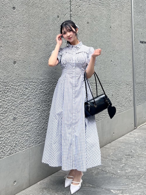 POLOBCSコラボ】コルセットスウィッチングシャツワンピース