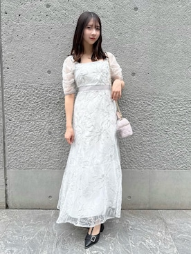 「アイテム（ドレス）」を使った、aikaさん（レディース・156cm）の秋コーディネート
