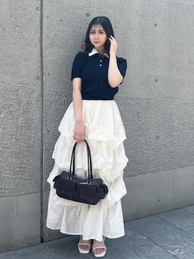 「dazzlin（ダズリン）のアイテム」を使った、aikaさん（レディース・156cm）の夏コーディネート