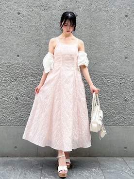 「dazzlin（ダズリン）のアイテム（ワンピース/ドレス）」を使った、aikaさん（レディース・156cm）の夏コーディネート