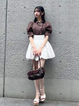 「dazzlin（ダズリン）のアイテム」を使った、aikaさん（レディース・156cm）の夏コーディネート