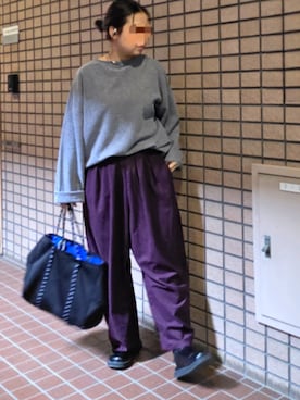 「アイテム（セットアップ）」を使った、Kappeさん（レディース・158cm）の秋コーディネート