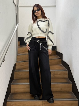 菅谷レイナさん（レディース・168cm）の冬コーディネート