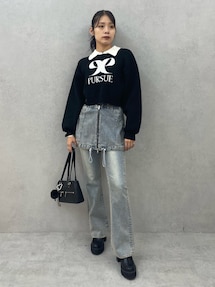 EMODA ベルトプラットフォームローファー L エモダ EMODA ベルトプラットフォームローファー （ブラック