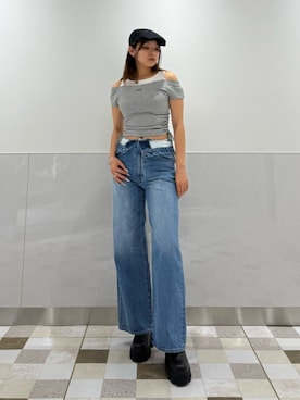 菅谷レイナさん(レディース・168cm)の夏コーディネート