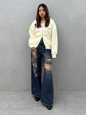 菅谷レイナさん(レディース・168cm)の冬コーディネート