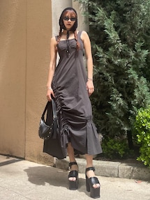 アシンメトリードローマキシワンピース｜エモダ（EMODA