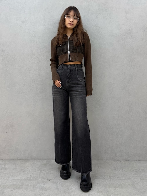 セール】ドッキングポケットニットパーカー（ニット/セーター）｜EMODA